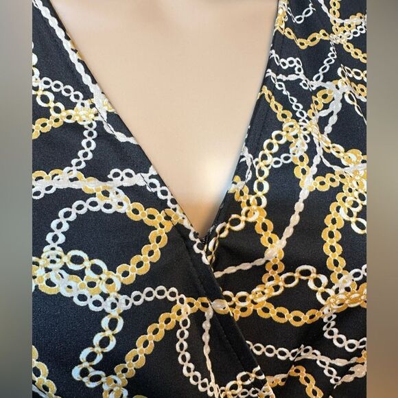 Kate & Mallory® Knit Elbow Sleeve Belted Tie-Waist Wide Leg Jumpsuit - Picture 4 of 9